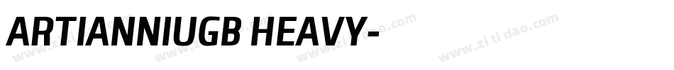ARTIANNIUGB HEAVY字体转换
